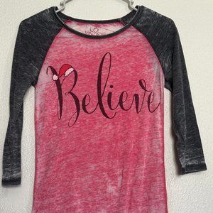 LOL Vintage Believe 3/4 sleeve Shirt